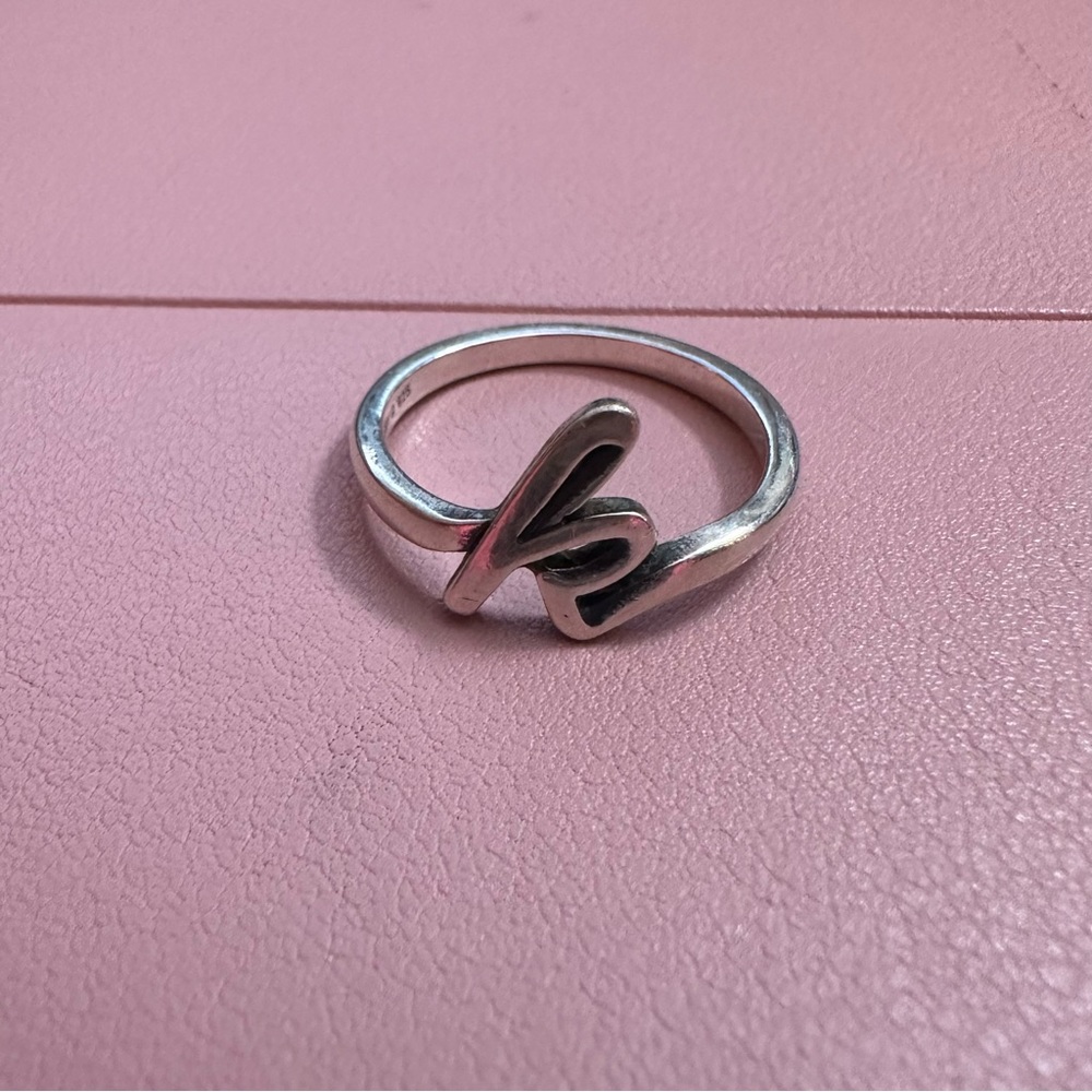 James Avery “k” Ring- Size 9